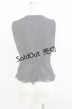 画像3: axes femme / フリルベスト M ブラック H-25-06-05-065-AX-TO-NS-ZH