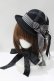 画像1: ALICE and the PIRATES / Ribbon Laneミニボーラーハット  ブラック H-25-06-05-067-PA-AC-NS-ZH (1)