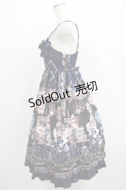 画像2: ALICE and the PIRATES / Kitten’s Wonder Night Tea Party柄セットII Free ネイビー H-25-06-05-007-PA-OP-NS-ZH