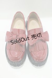 PINK HOUSE / エナメルリボンシューズ L(24.5cm相当） レッド H-25-06-05-077-LO-SH-NS-ZH
