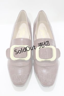 画像1: an another angelus / バックル使いローヒールシューズ S（22.5〜23.0cm） CAMEL H-25-06-05-078-CA-SH-NS-ZH