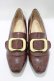 画像1: an another angelus / バックル使いローヒールシューズ S（22.5〜23.0cm） CAMEL H-25-06-05-078-CA-SH-NS-ZH (1)