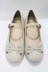 画像1: an another angelus / ストラップ付きリボンバレエシューズ S（22.5〜23.0cm） IVORY H-25-06-05-079-CA-SH-NS-ZH (1)