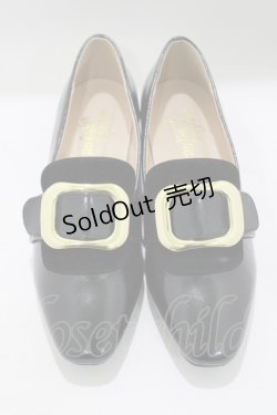 画像1: an another angelus / バックル使いローヒールシューズ S（22.5〜23.0cm） ブラック H-25-06-05-080-CA-SH-NS-ZH