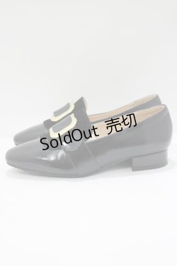 画像2: an another angelus / バックル使いローヒールシューズ S（22.5〜23.0cm） ブラック H-25-06-05-080-CA-SH-NS-ZH