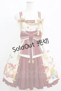 metamorphose / 春告げ鳥の恋うららプリーツジャンパースカート Free アイボリー H-25-06-05-009-ME-OP-NS-ZH