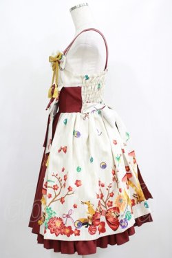 画像2: metamorphose / 春告げ鳥の恋うららプリーツジャンパースカート Free アイボリー H-25-06-05-009-ME-OP-NS-ZH