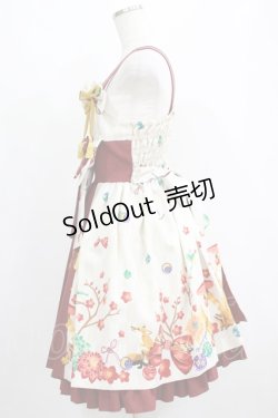 画像2: metamorphose / 春告げ鳥の恋うららプリーツジャンパースカート Free アイボリー H-25-06-05-009-ME-OP-NS-ZH