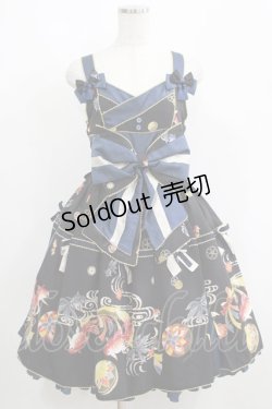 画像1: metamorphose / 乙女の白昼夢タックジャンパースカート Free ブラック H-25-06-05-010-ME-OP-NS-ZH