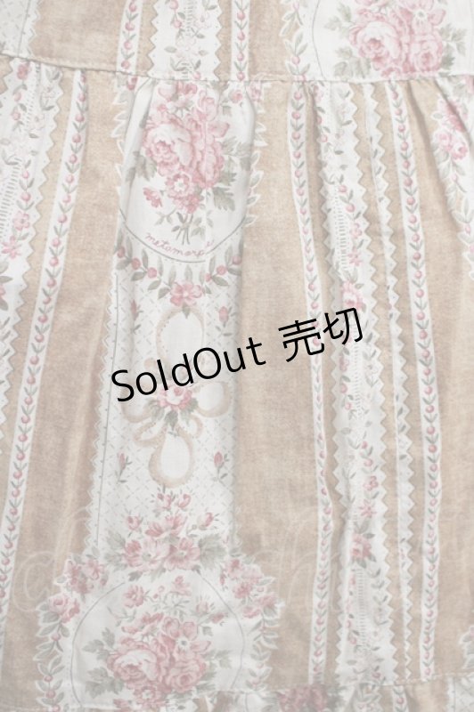 画像4: metamorphose / アンティークブーケジャンパースカート Free ブラウン H-25-06-05-012-ME-OP-NS-ZH (4)