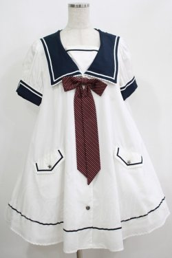 画像1: Angelic Pretty / クラシックスクールワンピース Free オフ H-25-06-05-003-AP-OP-NS-ZH