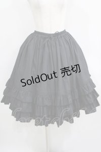 metamorphose / ピンタックフリルスカート(ミディアム丈) Free ブラック H-25-06-05-021-ME-SK-NS-ZH