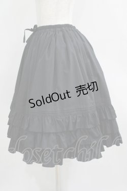 画像2: metamorphose / ピンタックフリルスカート(ミディアム丈) Free ブラック H-25-06-05-021-ME-SK-NS-ZH