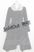 axes femme / ファーフィッシュテールコート M ネイビー H-25-06-06-023-AX-CO-NS-ZT-C010