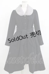 axes femme / ファーフィッシュテールコート M ネイビー H-25-06-06-023-AX-CO-NS-ZT-C010