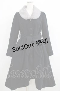 axes femme / ファーフィッシュテールコート M ネイビー H-25-06-06-023-AX-CO-NS-ZT-C010