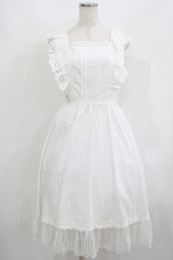 画像1: axes femme POETIQUE / フラワーコットンレースワンピース M オフ H-25-06-06-027-AX-OP-NS-ZH