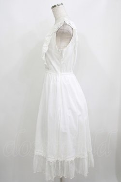 画像2: axes femme POETIQUE / フラワーコットンレースワンピース M オフ H-25-06-06-027-AX-OP-NS-ZH