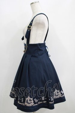画像2: Amavel / 裾時計刺繍入りサス付スカート Free ネイビー H-25-06-06-028-CA-SK-NS-ZH