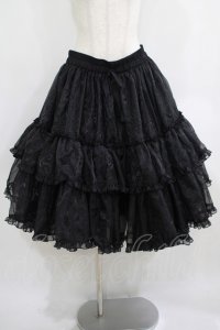 metamorphose / 【プラスサイズ】オーガンジーミディアムフリルパニエ プラスサイズ ブラック H-25-06-06-030-ME-SK-NS-ZH