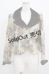 axes femme / 別珍×ゴブランジャケット M 生成り/ブラウン H-25-06-06-032-AX-JA-NS-ZH