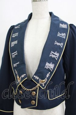画像4: Amavel / 時計刺繍入りジャケット Free ネイビー H-25-06-06-035-CA-JA-NS-ZH