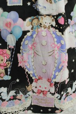 画像4: BABY,THE STARS SHINE BRIGHT / くみゃちゃんのふわふわお空でTea Party柄ジャンパースカートII Free ブラック H-25-06-06-004-BA-OP-NS-ZH