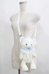 画像1: BABY,THE STARS SHINE BRIGHT / 札幌店限定ゆきふるまちのしろくみゃちゃんポシェット  オフ/サックス H-25-06-06-051-BA-BG-NS-ZH (1)