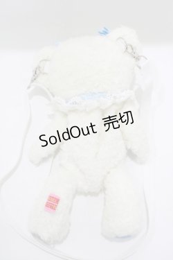 画像3: BABY,THE STARS SHINE BRIGHT / 札幌店限定ゆきふるまちのしろくみゃちゃんポシェット  オフ/サックス H-25-06-06-051-BA-BG-NS-ZH