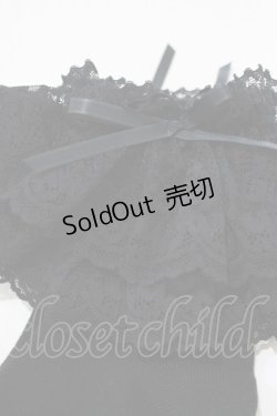 画像2: metamorphose / ラッセルレースクルーソックス  ブラック H-25-06-06-055-ME-ZA-NS-ZH