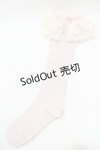 metamorphose / ラッセルレースハイソックス  ピンク H-25-06-06-056-ME-ZA-NS-ZH
