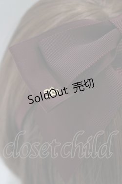 画像2: Innocent World / フロントリボンカチューシャ  ボルドー H-25-06-06-059-IW-AC-NS-ZH