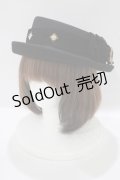 Hoshibako Works / 魔女の庭 魔法の果実 ベルベットリボン帽子  ブラック H-25-06-06-061-LO-AC-NS-ZH