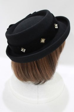 画像3: Hoshibako Works / 魔女の庭 魔法の果実 ベルベットリボン帽子  ブラック H-25-06-06-061-LO-AC-NS-ZH