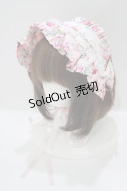 画像1: metamorphose / フローレンスブリム付きヘッドドレス  ピンク H-25-06-06-068-ME-AC-NS-ZH