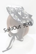 Kurumi Collaboration / 花柄ヘッドドレス  ブラック H-25-06-06-070-GO-AC-NS-ZH