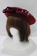 m petit by misako / TT*AMリボンBベレー  ボルドー H-25-06-06-076-LO-AC-NS-ZH