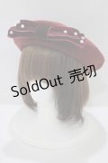 m petit by misako / TT*AMリボンBベレー  ボルドー H-25-06-06-076-LO-AC-NS-ZH