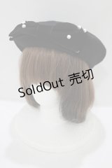 m petit by misako / TT*AMリボンBベレー  ブラック H-25-06-06-078-LO-AC-NS-ZH