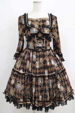 画像1: metamorphose / Chess collection 〜運命に導かれた駒の物語〜クイーンワンピース Free ブラウン H-25-06-06-006-ME-OP-NS-ZH