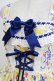 画像5: BABY,THE STARS SHINE BRIGHT / Cheerful Lemon柄ジャンパースカートI Free 生成り紺 H-25-06-06-007-BA-OP-NS-ZH (5)