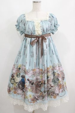 画像1: ALICE and the PIRATES / Victorian tear bottle柄ワンピース Free サックス H-25-06-06-009-PA-OP-NS-ZH