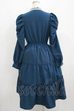 画像3: axes femme / レース襟マトン袖ワンピース M Bグリーン H-25-06-06-010-AX-OP-NS-ZH