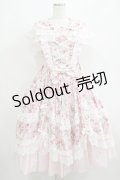 metamorphose / フローレンスケープ付きミディアムジャンパースカート サイズ1 ピンク H-25-06-06-014-ME-OP-NS-ZH