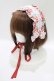 画像6: metamorphose / 【プラスサイズ】Happy Sewing Time フリルジャンパースカート+ヘッドドレスセット プラスサイズ サックス/赤 H-25-06-06-015-ME-OP-NS-ZH