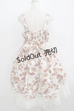 画像3: metamorphose / 【プラスサイズ】ゴブラン風くまちゃんレースアップフリルジャンパースカート プラスサイズ オフ白 H-25-06-06-016-ME-OP-NS-ZH