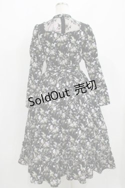 画像3: Kurumi Collaboration / 花柄クラシカルワンピース S ブラック H-25-06-06-018-GO-OP-NS-ZH