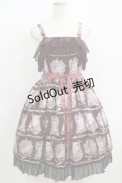 画像1: ALICE and the PIRATES / Cock Robin〜Mother goose〜柄ジャンパースカートII Free ボルドー H-25-06-06-020-PA-OP-NS-ZH