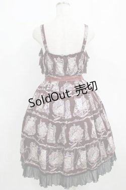 画像3: ALICE and the PIRATES / Cock Robin〜Mother goose〜柄ジャンパースカートII Free ボルドー H-25-06-06-020-PA-OP-NS-ZH