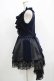 画像2: FRILL / 鳥かご刺繍フリルジャンパースカート  ネイビー×ブラック H-25-06-07-028-HN-OP-KB-ZH (2)
